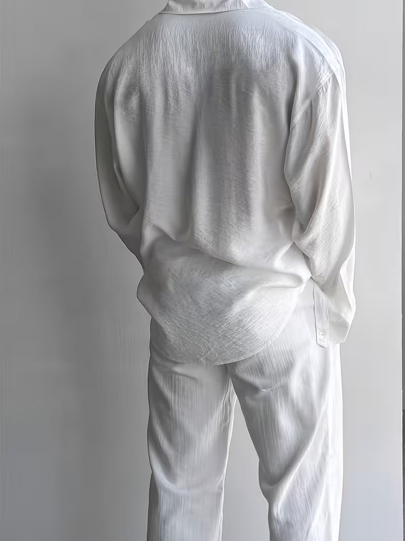 2-Piece Summer Casual Shirt & Pants Set