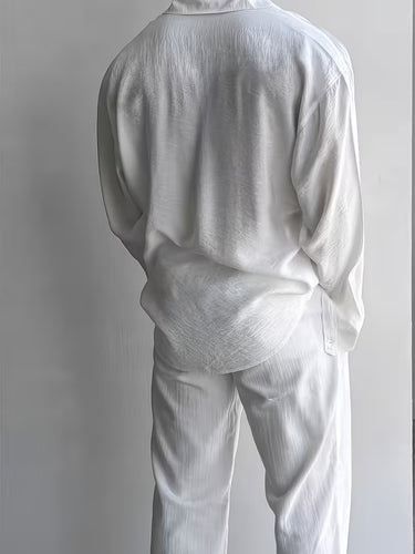 2-Piece Summer Casual Shirt & Pants Set