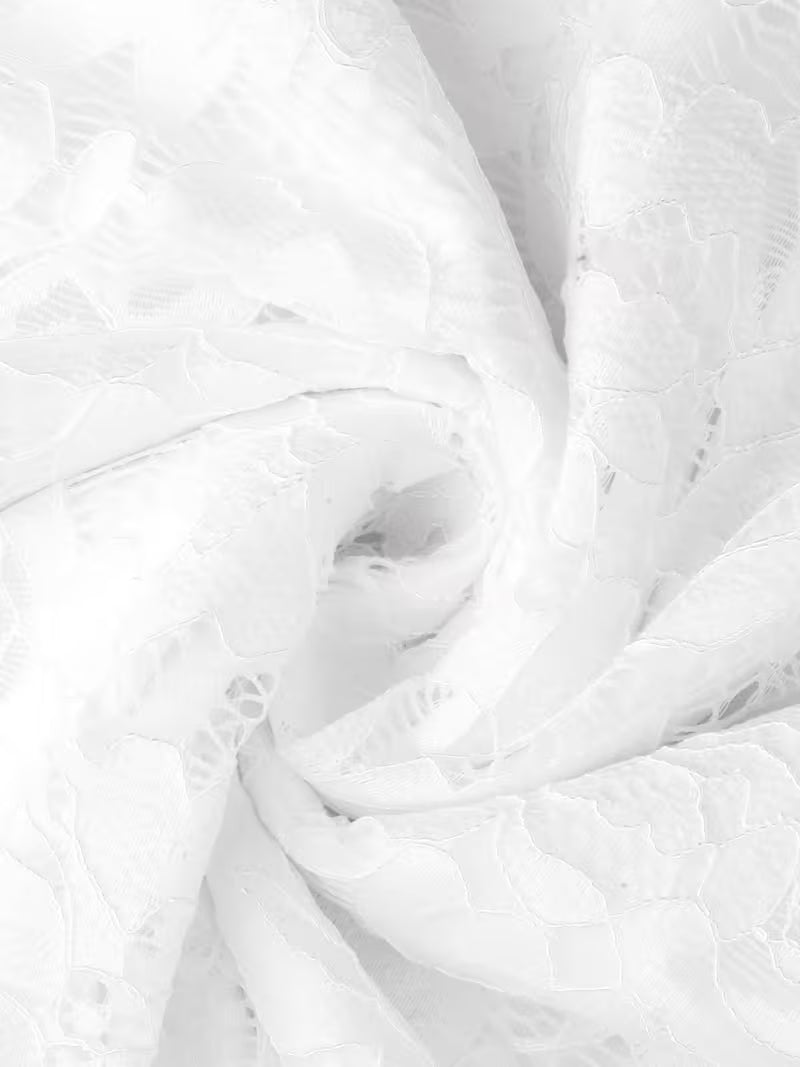 Plus Size Lace V-Neck Midi Wedding & Bridesmaid Dress