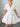 Plus Size White Lace Embroidered V-Neck A-Line Dress