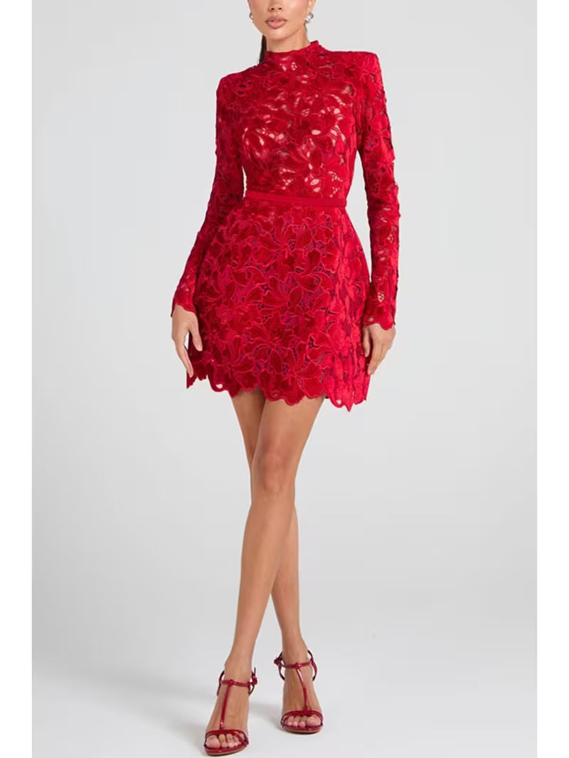 Women's Long Sleeve Zip Front Casual Party Dress